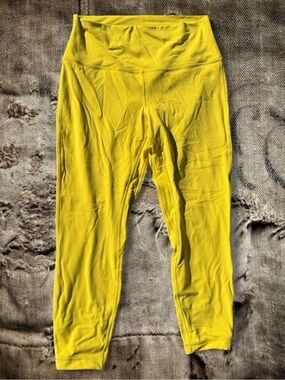 yellow Lululemon leggings